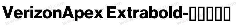 VerizonApex Extrabold字体转换